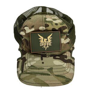 Drifire Notch Camo Green Trucker Cap Hat Mens Adjustable Hunting Outdoor